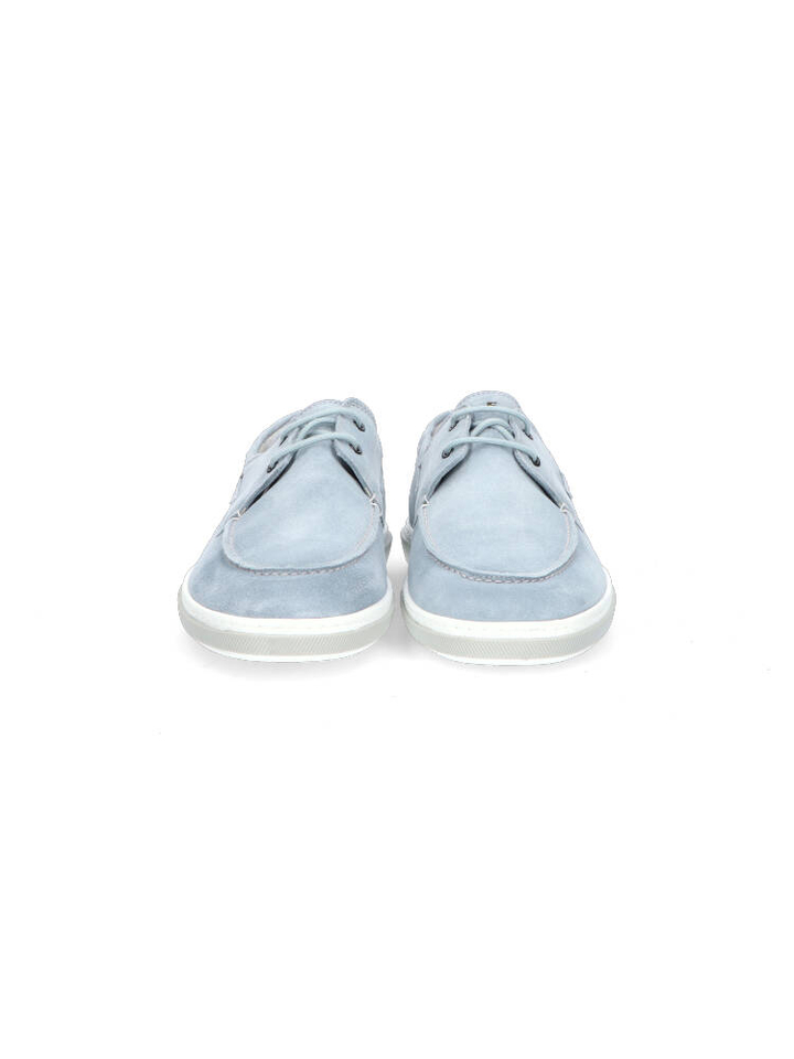 Lichtblauwe mocassins De Booter Floris Van Bommel