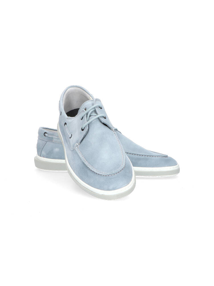 Lichtblauwe mocassins De Booter Floris Van Bommel