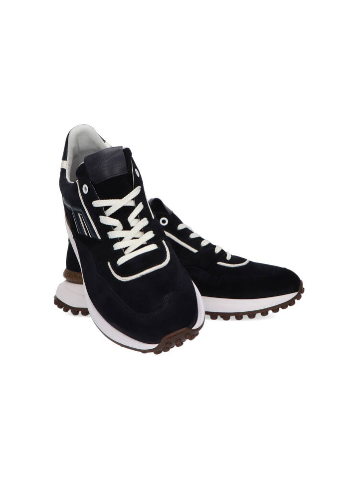 Donkerblauwe lage sneakers Floris Van Bommel