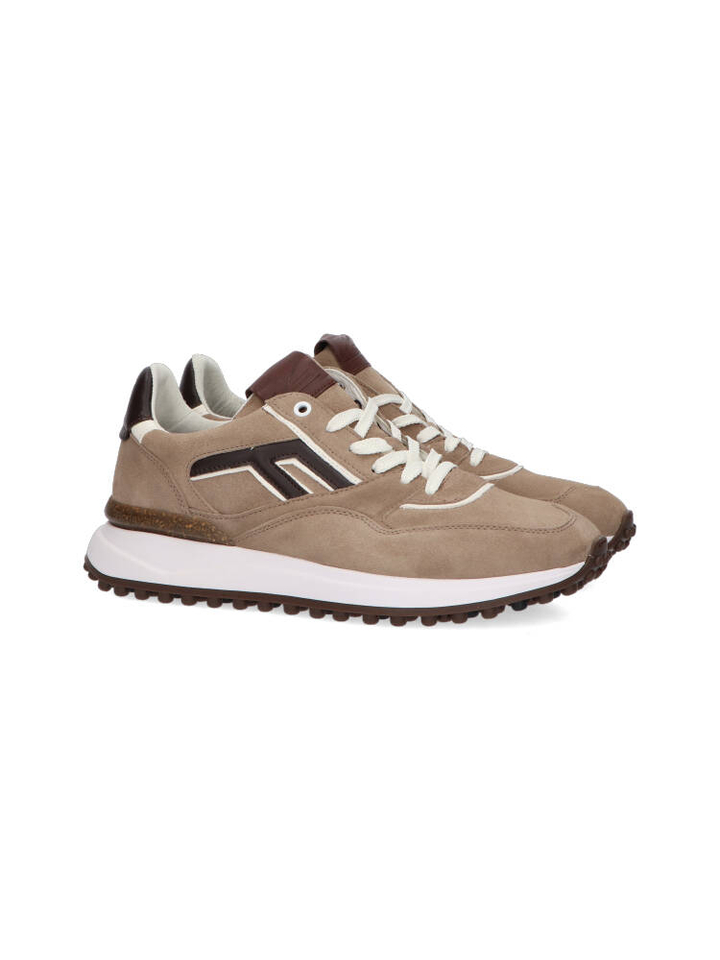 Lichtbruine lage sneakers Noppi Floris Van Bommel