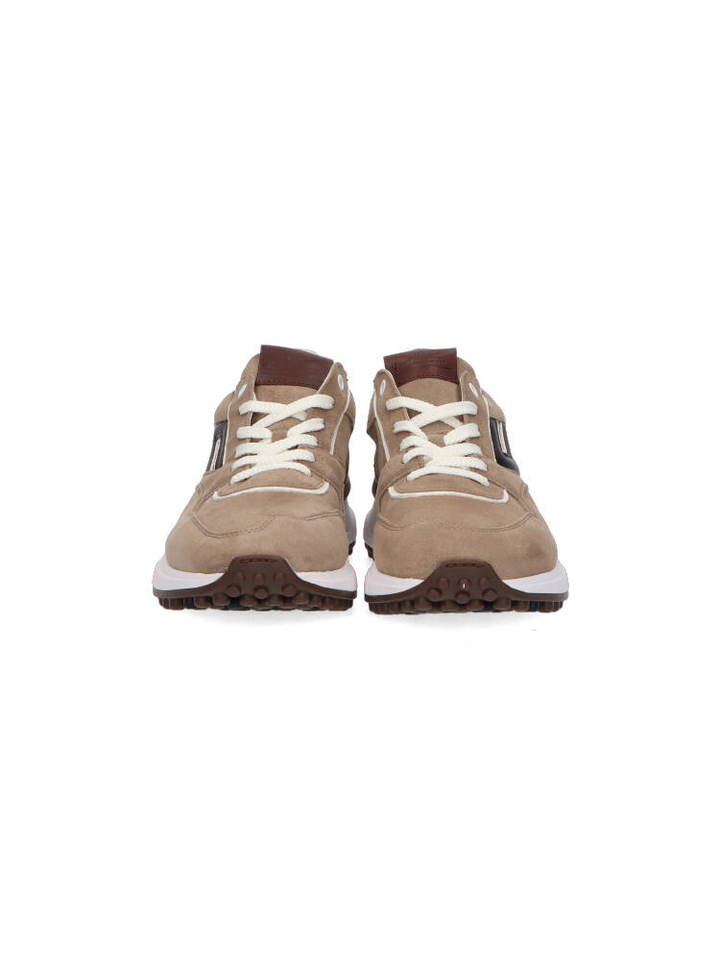 Lichtbruine lage sneakers Noppi Floris Van Bommel