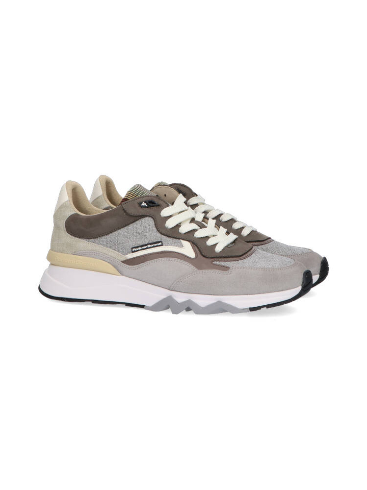 Lichtgrijze lage sneakers De Zager Floris Van Bommel