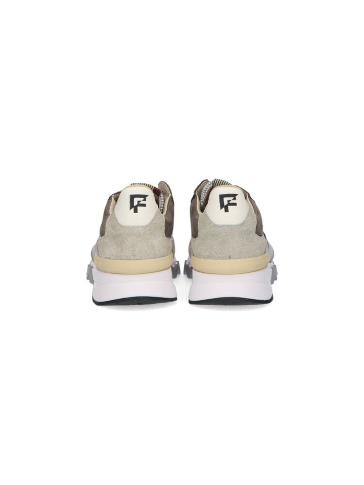 Lichtgrijze lage sneakers De Zager Floris Van Bommel