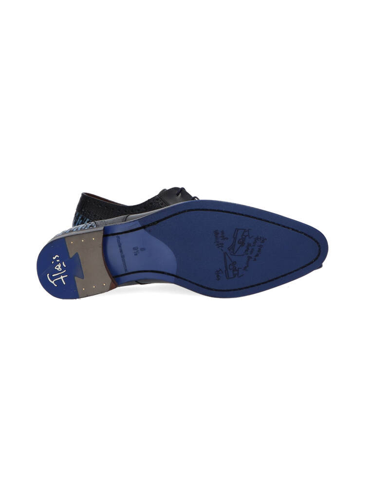 Donkerblauwe geklede schoenen De Stapper Floris Van Bommel 