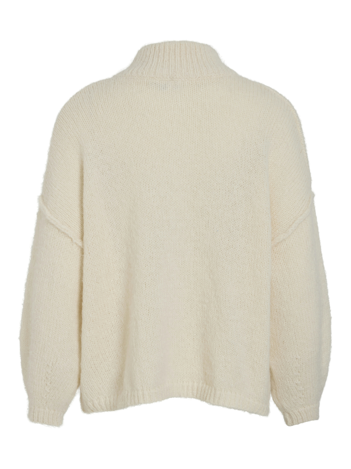 Ecru gebreide oversized cardigan Visena Vila