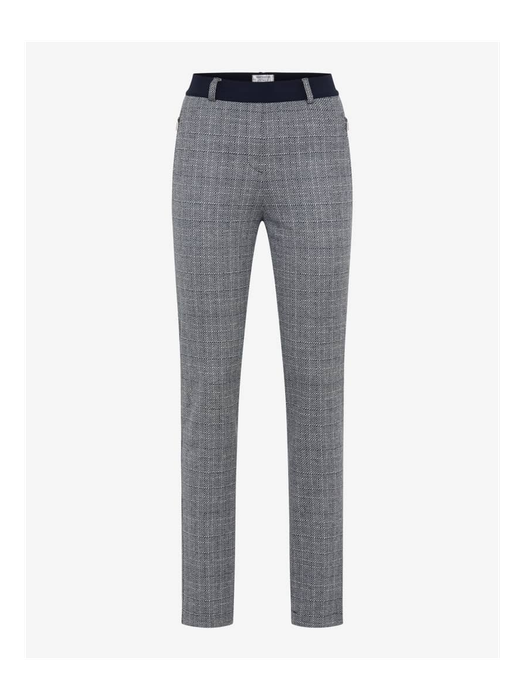Grijz broek met fijn motief Lillyth Raphaela By Brax
