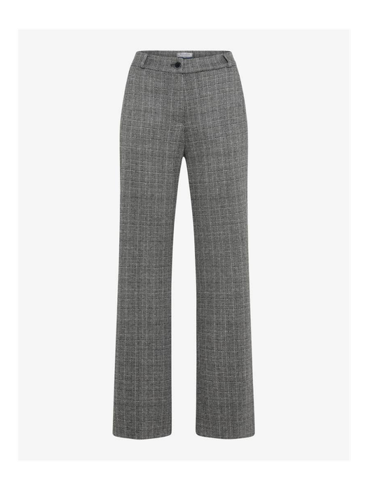 Grijze flared broek met fijn motief Peggy Flared Raphaela By Brax