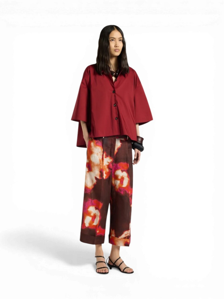 Bordeaux blouse Liviana Conti 