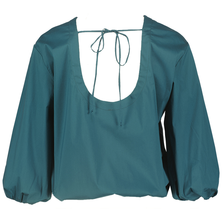 Groene top met open rug Liviana Conti 
