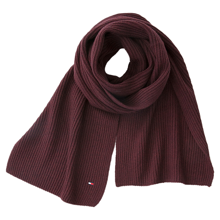 Bordeaux sjaal Tommy Hilfiger 