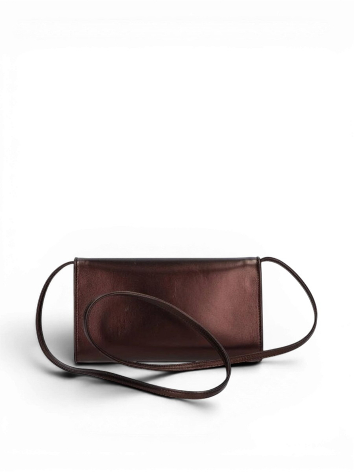 Brons crossbody laminato Natan 