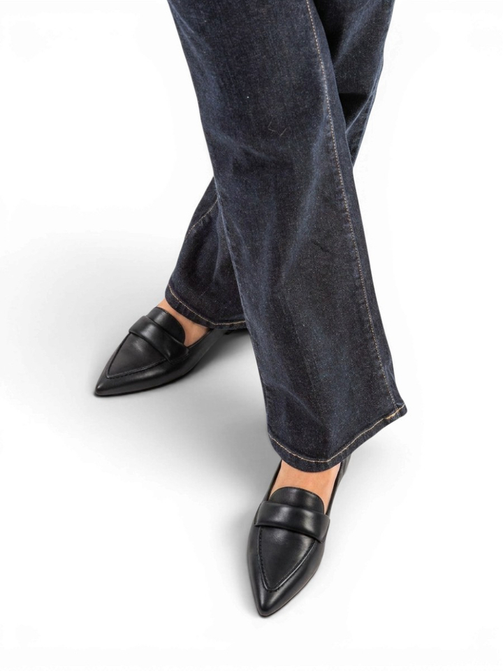 Glove navy moccasins Pommes d'or