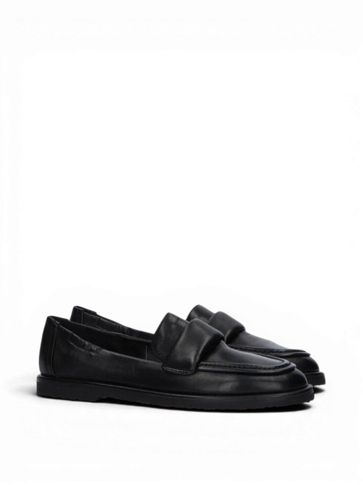 Glove nero moccasins Pommes d'or 