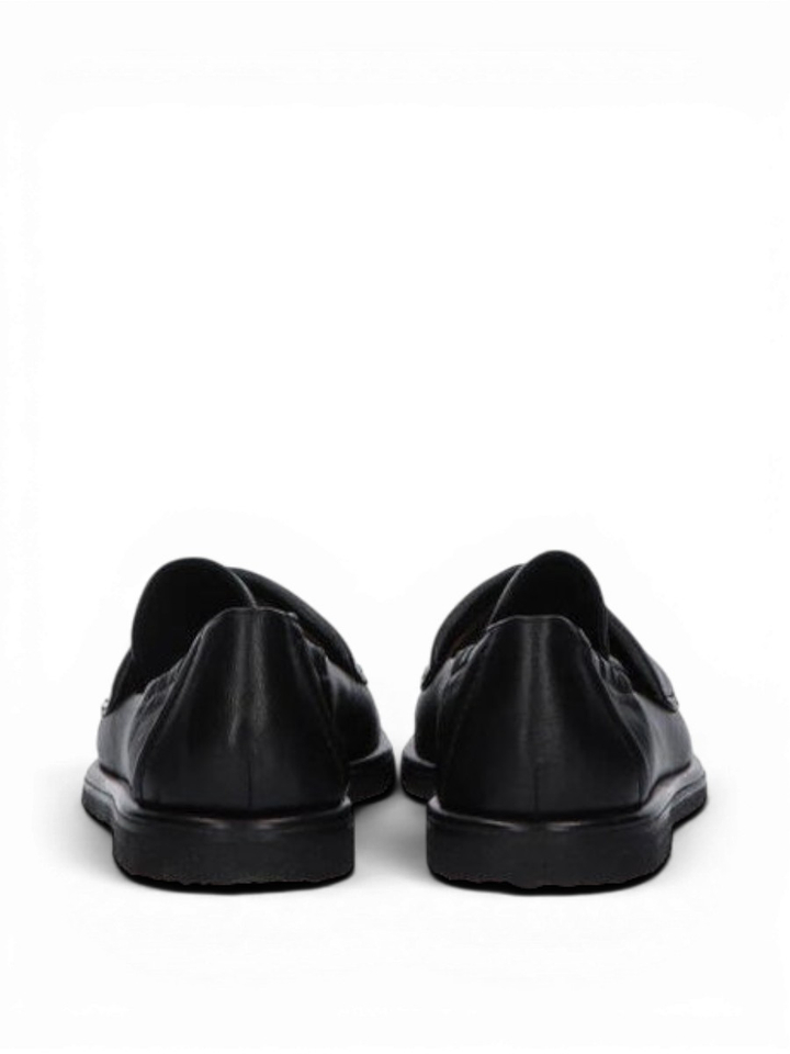 Glove nero moccasins Pommes d'or 