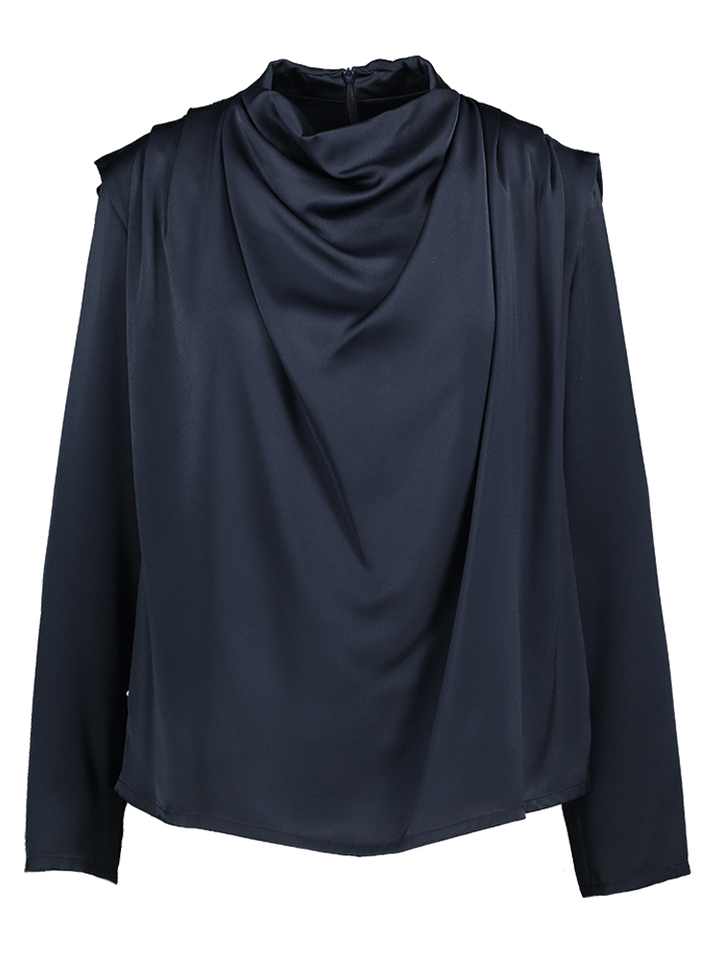 Blauwe bloes in satijnlook Tullah Oscar