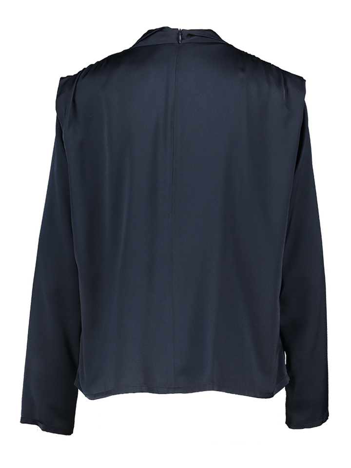 Blauwe bloes in satijnlook Tullah Oscar