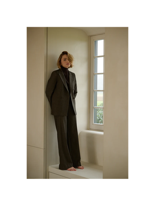 Bruine geklede blazer Rulpho Oscar