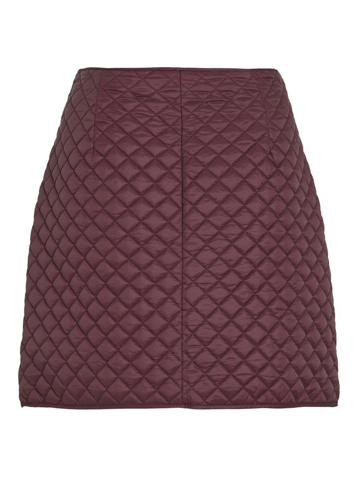 Bordeaux korte gewatteerde rok Vibenji Vila