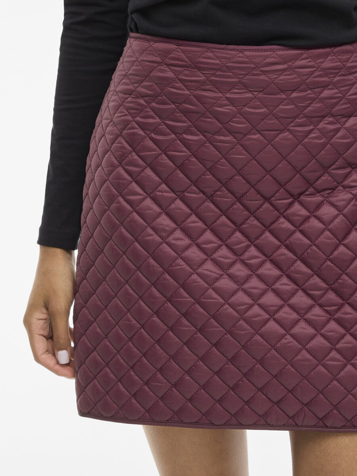 Bordeaux korte gewatteerde rok Vibenji Vila
