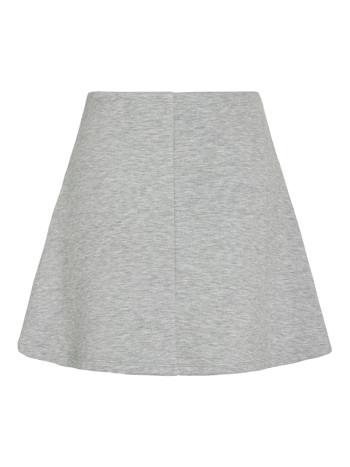 Grijze korte rok in sweaterstof Vireflect Vila