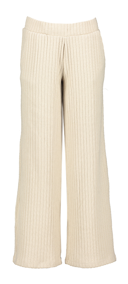 Beige comfortabele wijde broek in ribbel Name It 