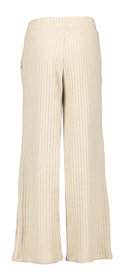 Beige comfortabele wijde broek in ribbel Name It 