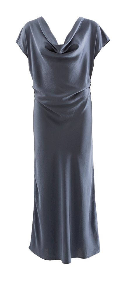 Donkerblauw casual kleed Idun Co'Couture 