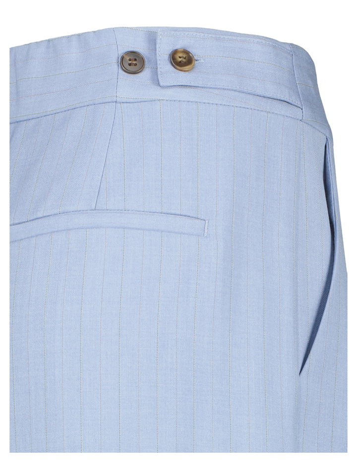 Blauwe bermuda met strepen Co'Couture 