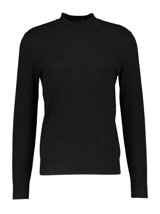 Zwarte trui met ronde hals Hugo Boss