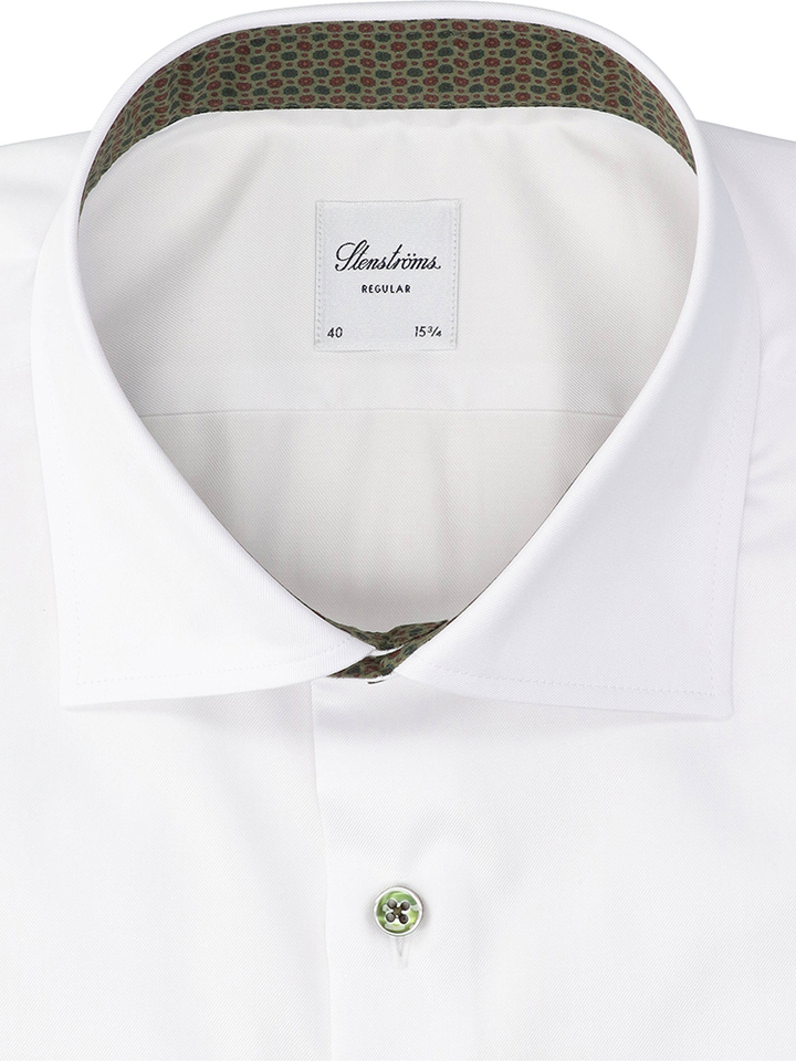 Wit katoenen hemd (regular fit) Stenstroms 