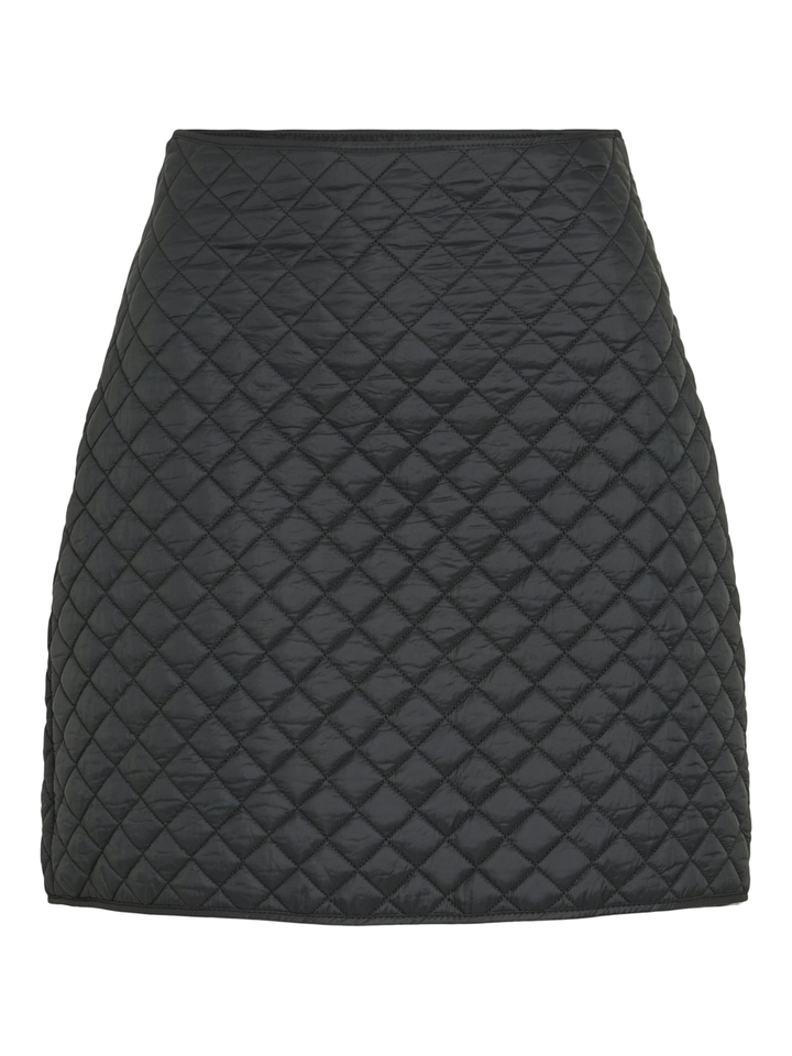 Zwarte gewatteerde minirok Vibenji Vila