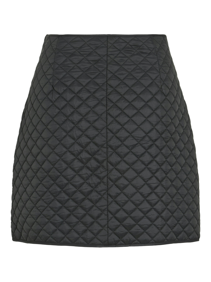 Zwarte gewatteerde minirok Vibenji Vila