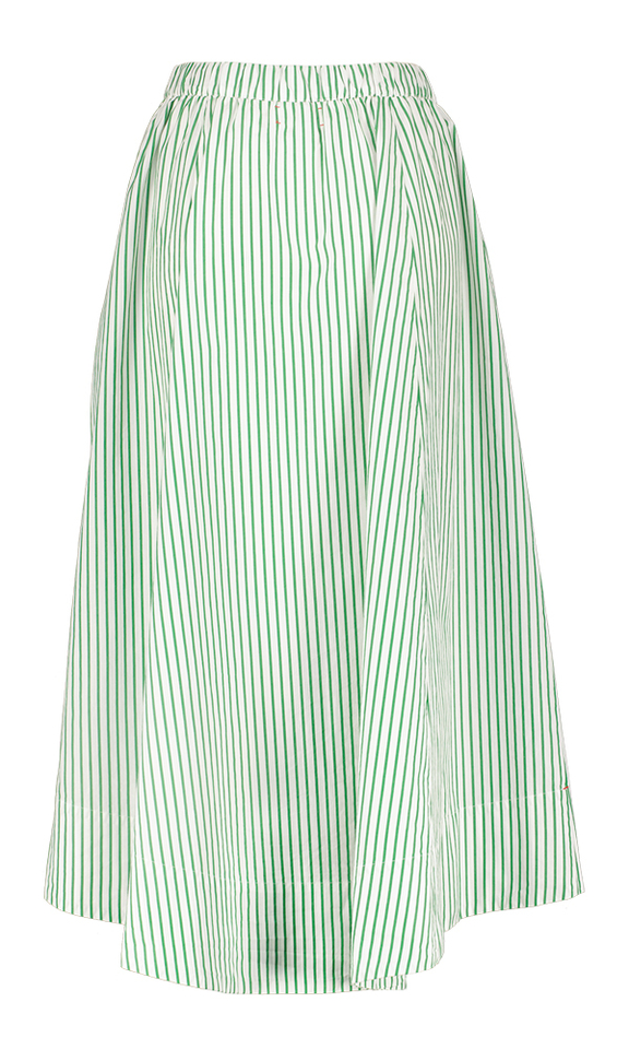 Groene gestreepte rok Xirena
