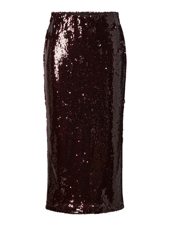 Bordeaux glitter rok Yasroyalina YAS