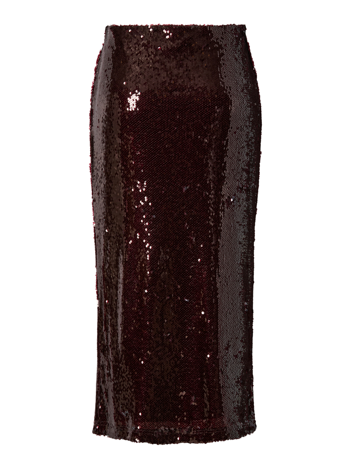 Bordeaux glitter rok Yasroyalina YAS