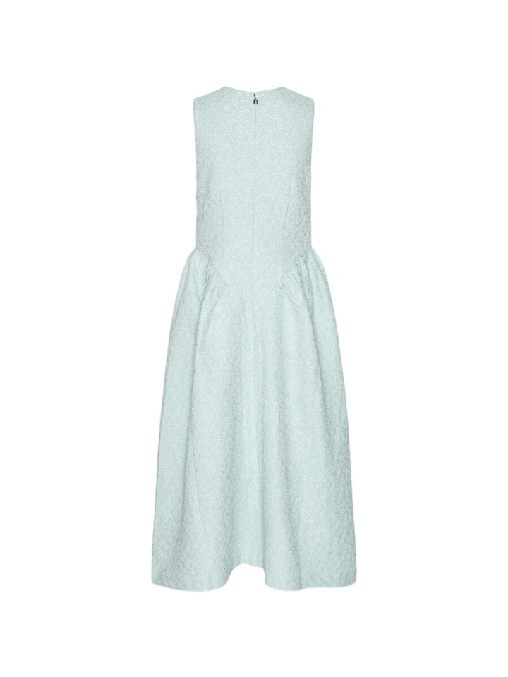 Lichtblauw ruffle kleed Rotate 