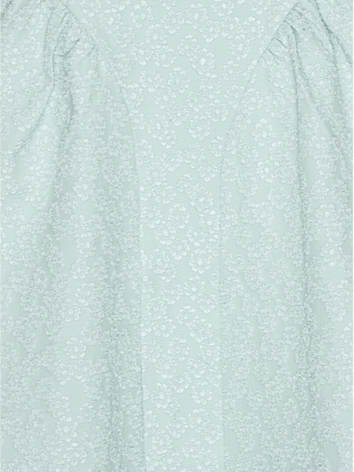 Lichtblauw ruffle kleed Rotate 