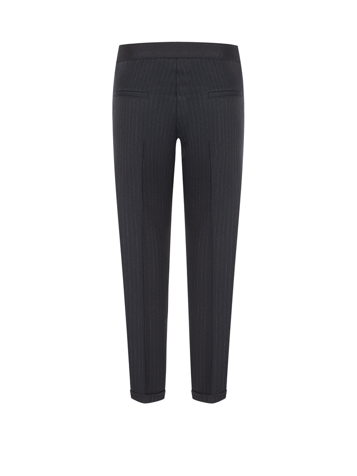 Donkerblauwe geklede broek Kim Cambio