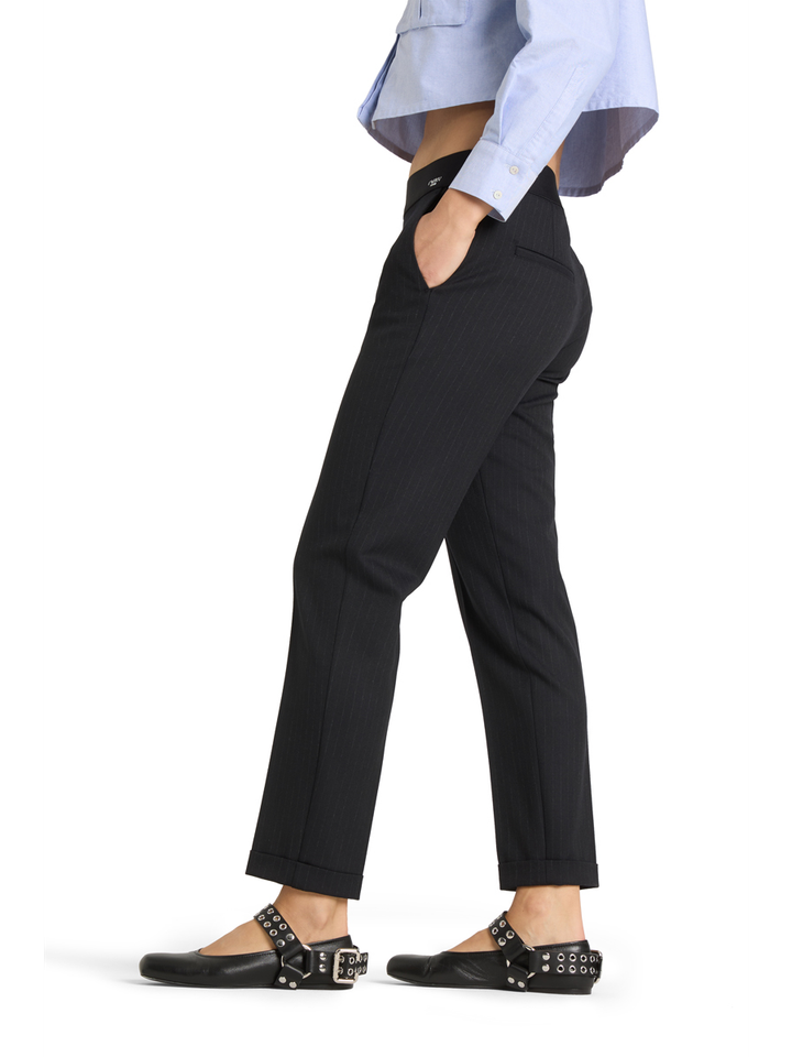 Donkerblauwe geklede broek Kim Cambio