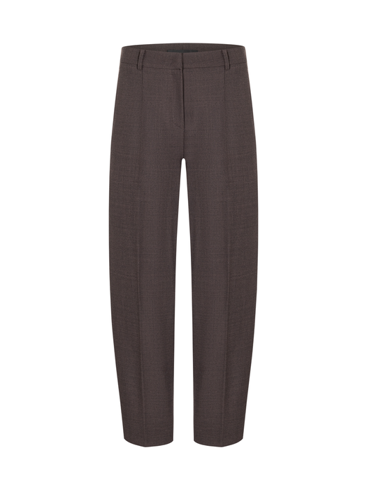 Donkerbruine geklede broek Elyssa Cambio