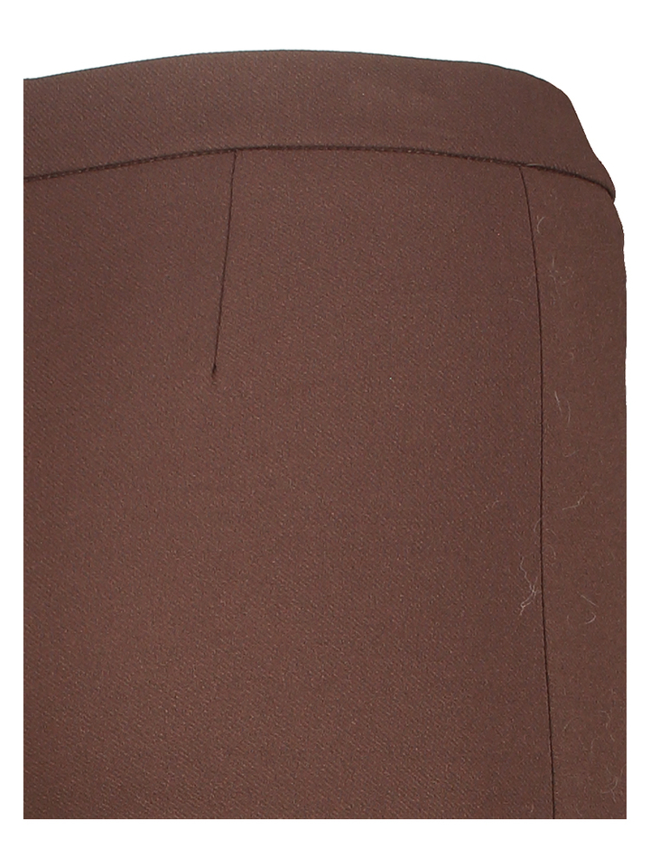 Bruine geklede broek met elastiek Rinascimento