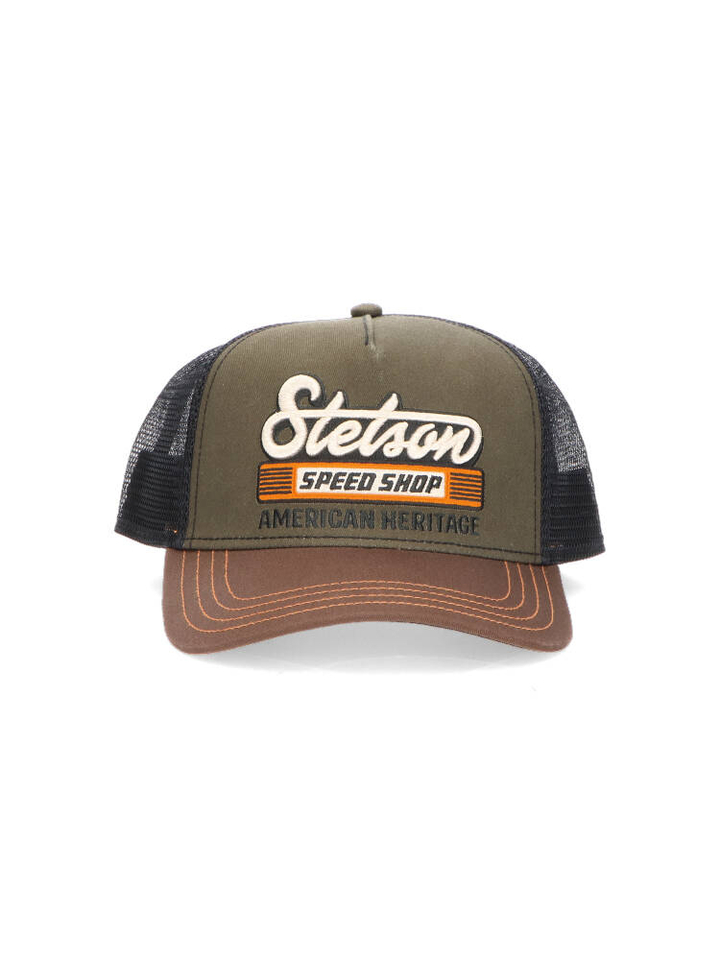Chesnut/olive pet Trucker Stetson