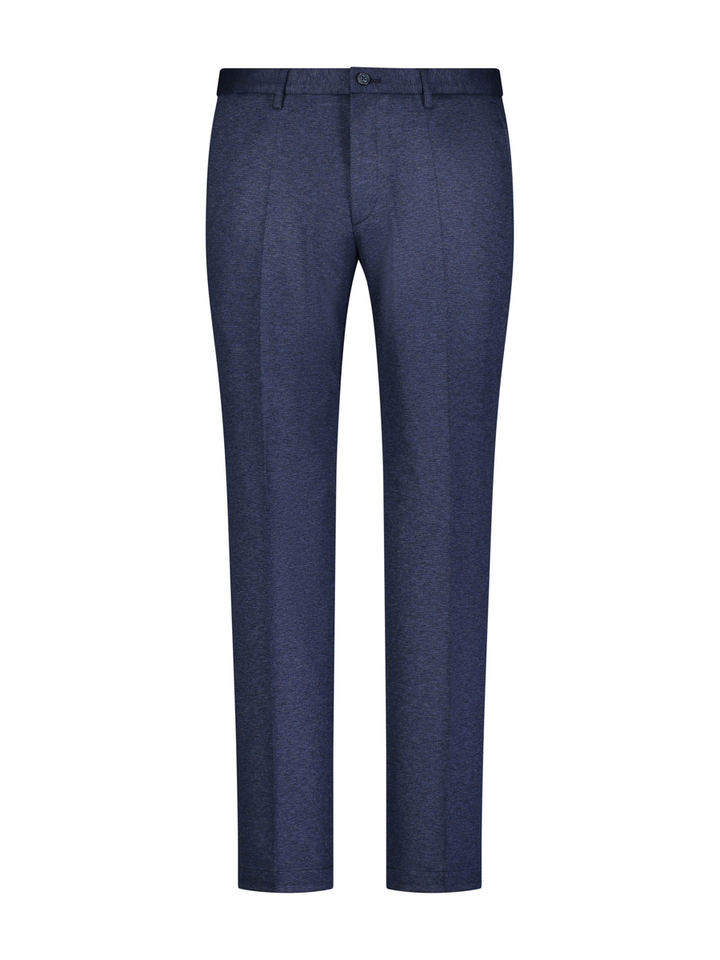 Blauwe slim fit kostuumbroek Roy Robson