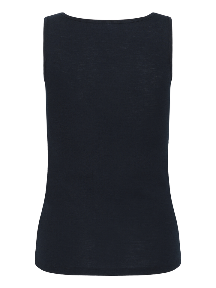 Zwarte top in ribbel Astersz Sanit Tropez