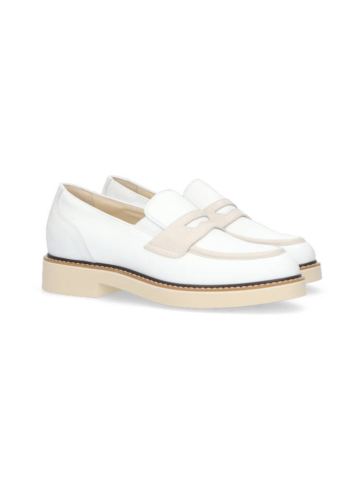 Creme kleurige mocassin DL Sport 