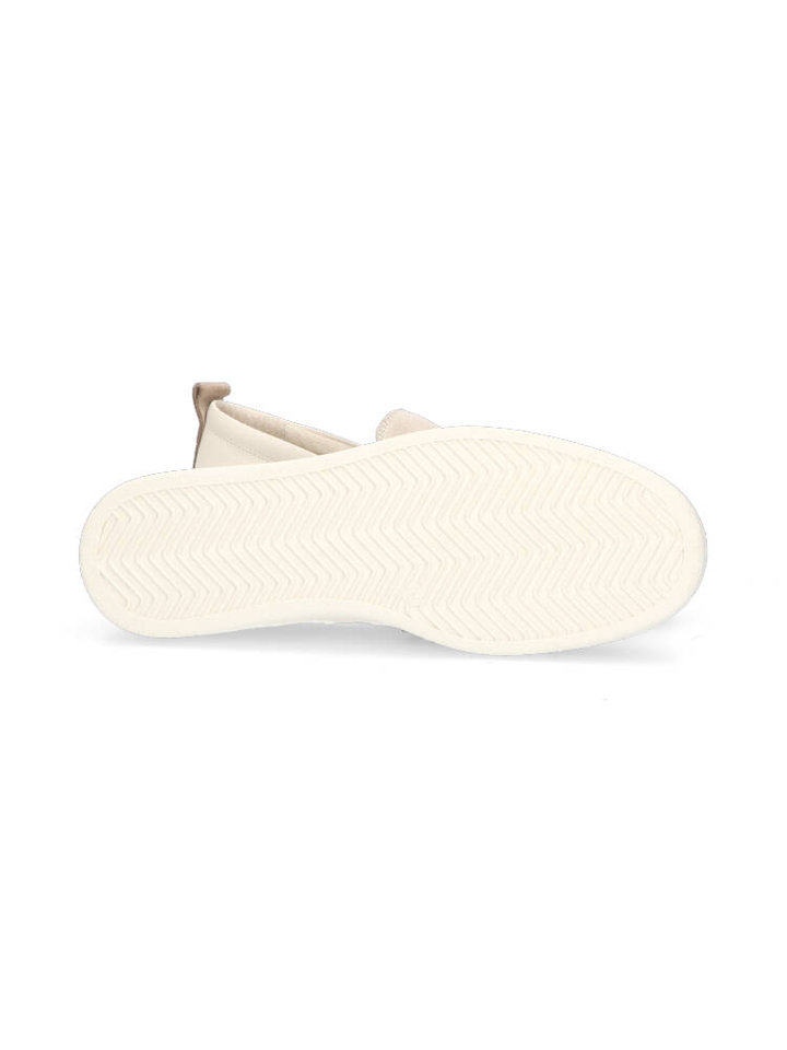 Creme kleurige mocassin met strass boord DL sport 