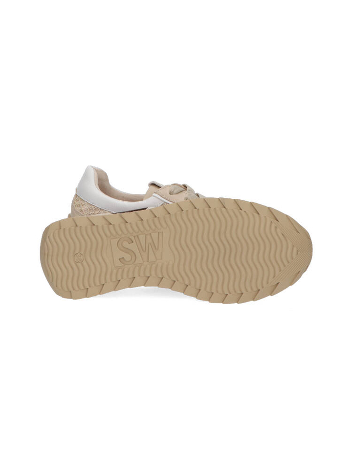 Beige veterschoenen Softwaves