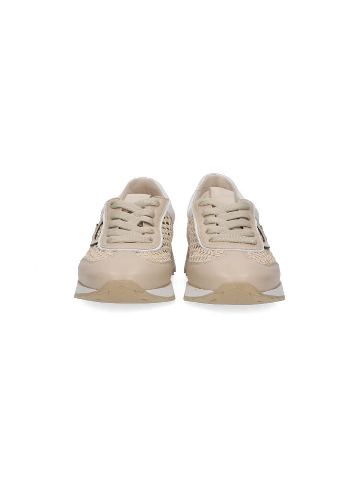 Beige veterschoenen Softwaves