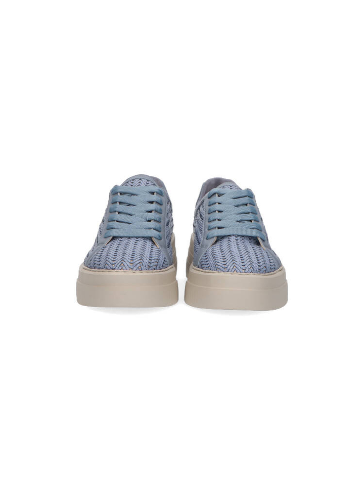 Lichtblauwe geweven sneakers Softstone