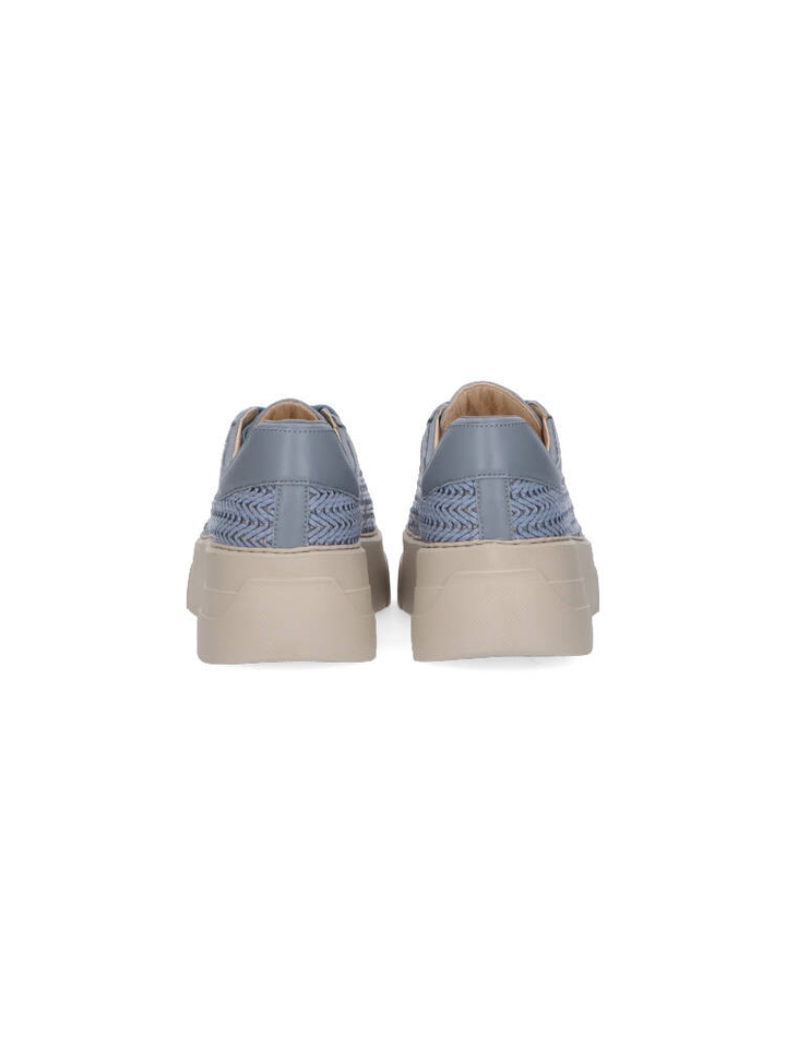 Lichtblauwe geweven sneakers Softstone